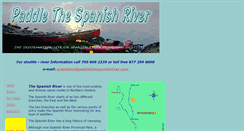 Desktop Screenshot of paddlethespanishriver.com